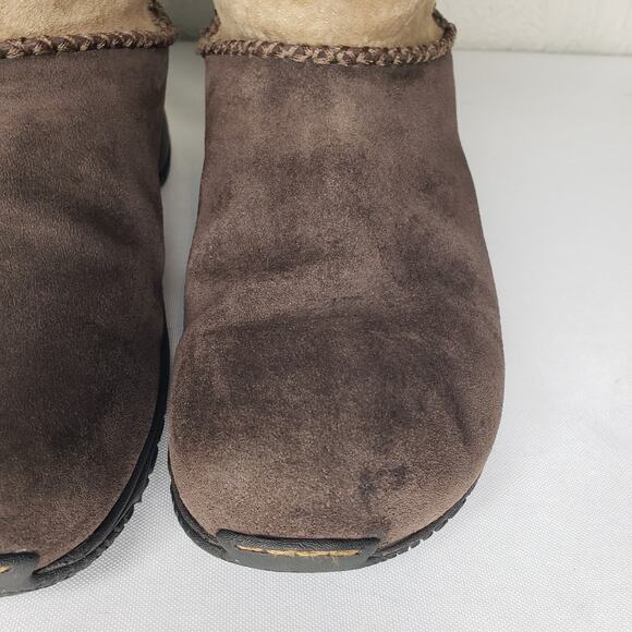 Merrell Encore Stitch High Espresso Boots Womens Size 8.5 Shearling Lining - Picture 4 of 16